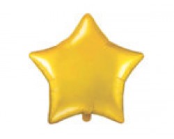 Folijas balons zvaigzne, zelta, matēta, 48cm Folijas balons zvaigzne, zelta, matēta, 48cm