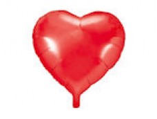 Folijas balons sirds, sarkana, 45cm
