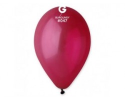 Baloni caurspīdīgi, sarkanvīna, Gemar, 29cm