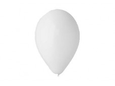 Baloni 20cm, balti, GEMAR