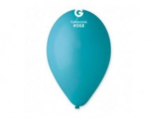 Baloni zili, tirkīza, GEMAR, 26cm