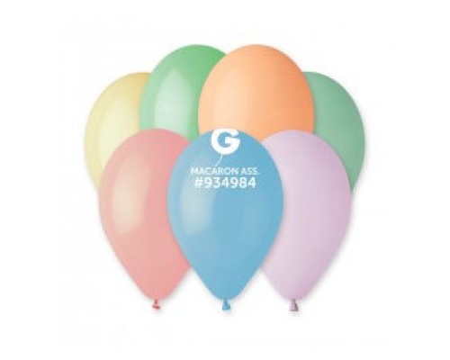 Baloni  Mix, Macaroon, GEMAR, 26cm, 100 gab.