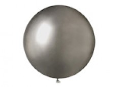 Baloni metāliski, hroma, sudraba, tumši, GEMAR, 48cm
