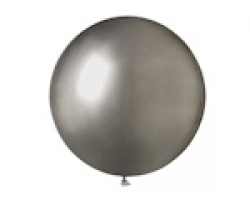 Baloni metāliski, hroma, sudraba, tumši, GEMAR, 48cm
