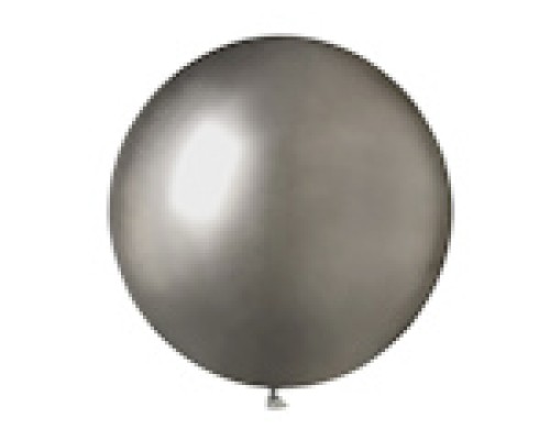 Baloni metāliski, hroma, sudraba, tumši, GEMAR, 48cm
