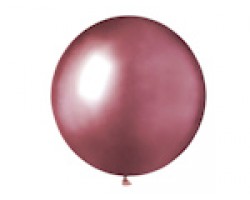 Baloni metāliski, hroma, rozā, GEMAR, 48cm