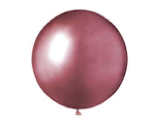 Baloni metāliski, hroma, rozā, GEMAR, 48cm