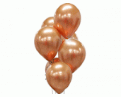 Baloni metāliski, hroma, vara, platinum, 30 cm, 50 gab.