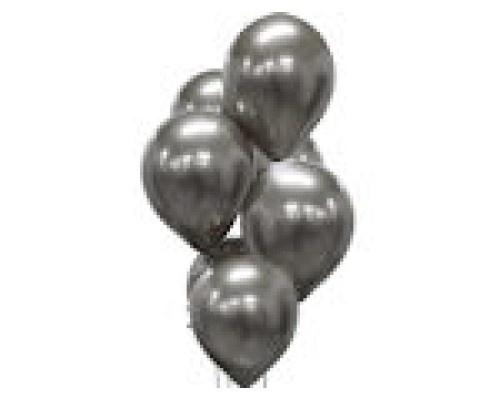 Baloni metāliski, hroma, sudraba, tumši, platinum, 30 cm, 50 g