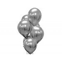 Baloni metāliski, hroma, sudraba, platinum, 30 cm