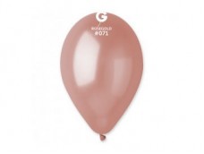 Baloni pērļu, zelta, rozā, GEMAR, 26cm