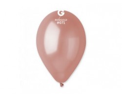 Baloni pērļu, zelta, rozā, GEMAR, 26cm