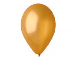 Baloni 29cm, metāliski, zelta, GEMAR, 100 gab.