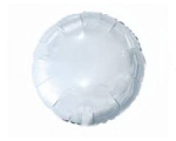 Folijas balons 46cm aplis, balts