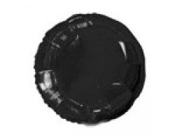 Folijas balons 46cm aplis, melns
