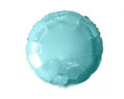 Folijas balons 46cm aplis, zils, gaiši