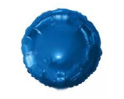 Folijas balons 46cm aplis, zils, tumši