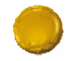 Folijas balons 46cm aplis, zelta, matēts