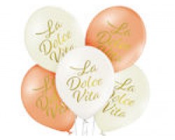 Baloni pērļu mix "La Dolce Vita", BelBal, 29cm