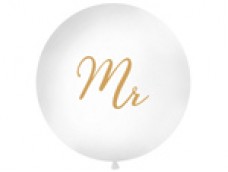 Baloni balti, Mr. 89cm, JUMBO