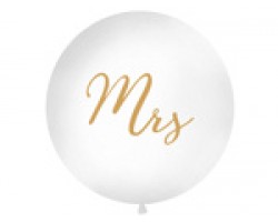 Baloni balti, Mrs. 89cm, JUMBO