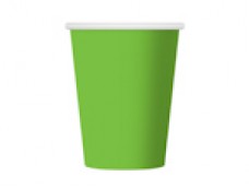 Papīra glāzes, zaļas - (6 gab.)