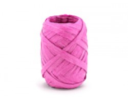 Lentīte rozā, fuksiju, rafijas, 5mm (10m)