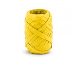 Lentīte dzeltena, rafijas, 5mm (10m)