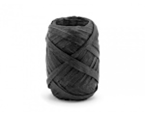 Lentīte melna, rafijas, 5mm (10m)