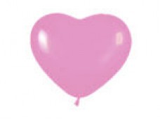 Baloni 24,5cm - rozā sirds