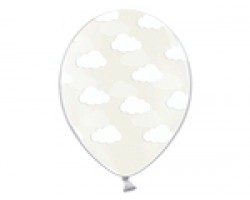 Baloni mākoņi, balti, caurspīdīgi BelBal, 29cm