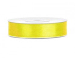 Lentīte dzeltena, satīna, 12mm (25m)