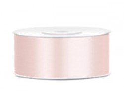 Lentīte gaiša laškrāsa, satīna, 25mm (25m)