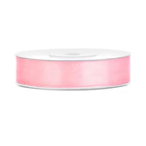 Lentīte rozā, satīna, 12mm (25m) Lentīte rozā, satīna, 12mm (25m)
