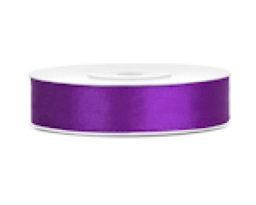 Lentīte lillā, satīna, 12mm (25m)