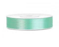 Lentīte zaļa, mint, satīna, 12mm (25m)