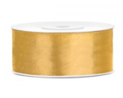 Lentīte zelta, satīna, 25mm (25m)
