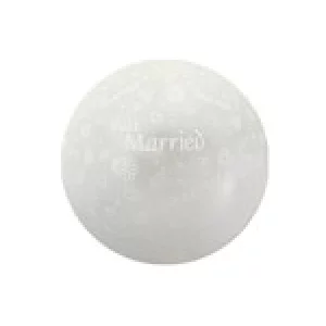 Baloni XL 69cm, GEMAR - pērļu balti "Just Married"