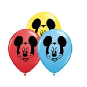 Baloni Mikimaus, QUALATEX, 15cm Baloni Mikimaus, QUALATEX, 15cm