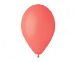 Baloni 29cm, sarkani, koraļu, GEMAR. 100 gab.
