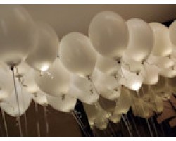 LED balons, balts