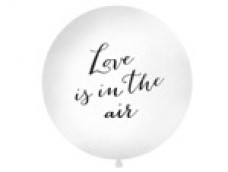 Baloni balti, 89cm, Love is in the air, JUMBO