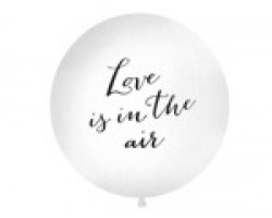 Baloni balti, 89cm, Love is in the air, JUMBO