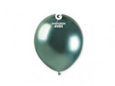 Baloni metāliski, hroma, zaļi, GEMAR, 13 cm, 100 gab.