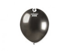 Baloni metāliski, hroma, sudraba, tumši, GEMAR, 13 cm