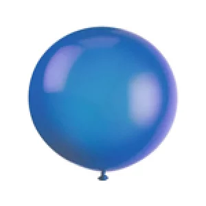 Baloni zili, caurspīdīgi, 89cm, JUMBO
