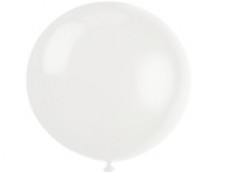 Baloni bezkrāsaini, caurspīdīgi, 89cm, JUMBO