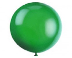 Baloni zaļi, caurspīdīgi, 89cm, JUMBO