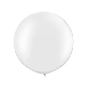 Baloni balti, 89cm, JUMBO Baloni balti, 89cm, JUMBO
