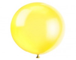 Baloni dzelteni, caurspīdīgi, 89cm, JUMBO